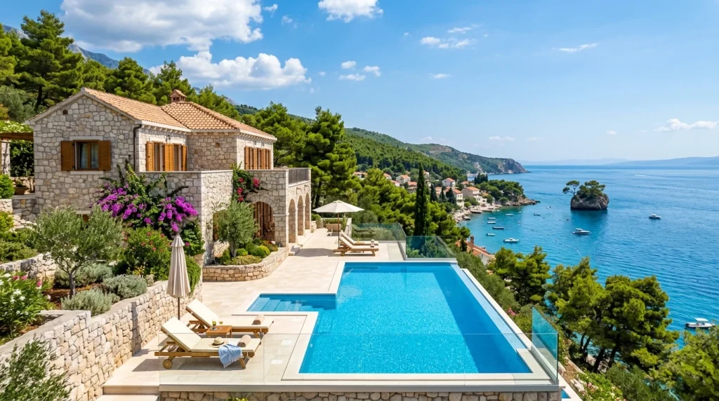 Villa Entoni Brela a ubytovanie na Makarskej riviére: Recenzia a tipy (2026) 8 Luxusná vila s bazénom a výhľadom na more v letovisku Brela na Makarskej riviére